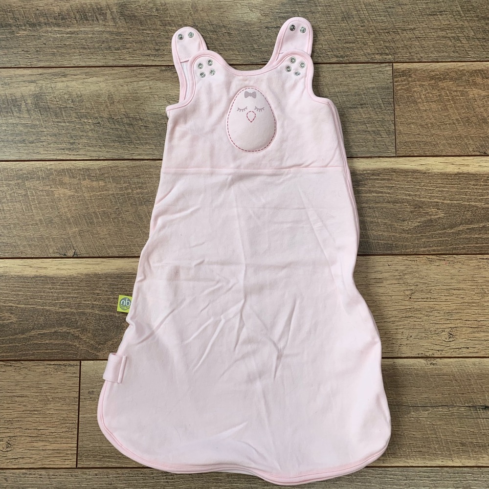 Soft, pink Nested Bean Zen Sack